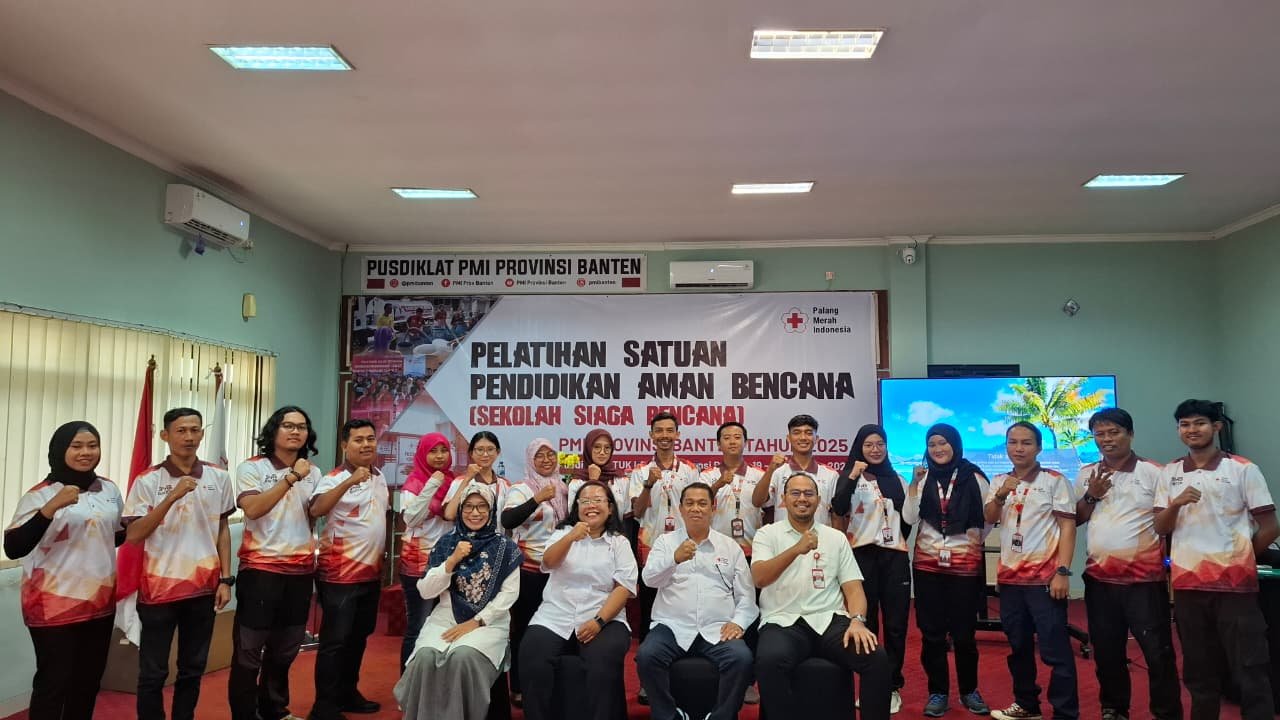 Pegawai dan Relawan PMI Ikuti Pelatihan Satuan Pendidikan Aman Bencana di Pusdiklat PMI Banten
